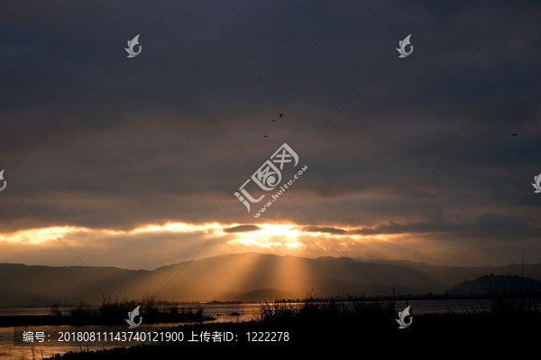 濕地早霞
