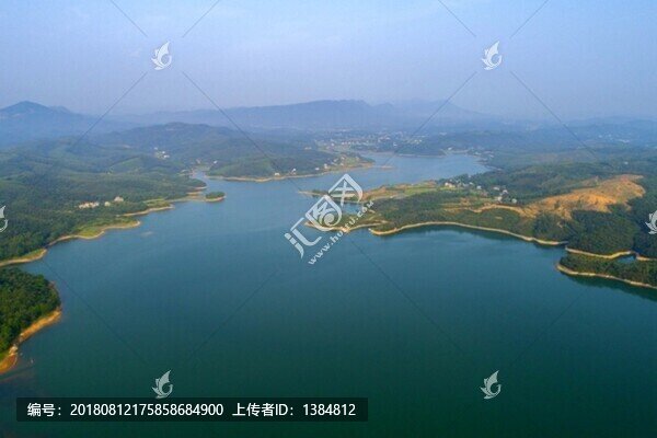 松滋北河水庫(kù)航拍