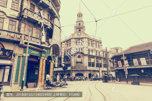 老上海民國建筑街景