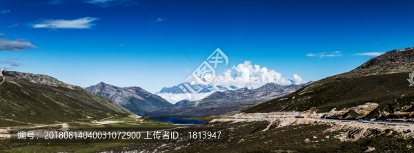 折多山全景圖