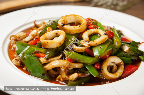 豉椒炒魷魚