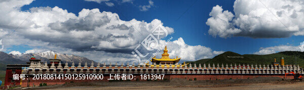 塔公草原全景圖