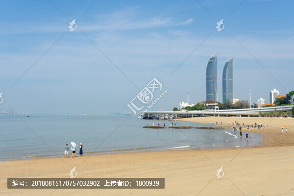 廈大白城沙灘