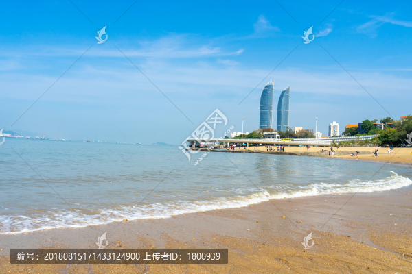 廈大白城沙灘