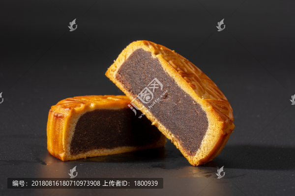 玫瑰豆沙月餅