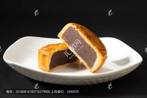 玫瑰豆沙月餅