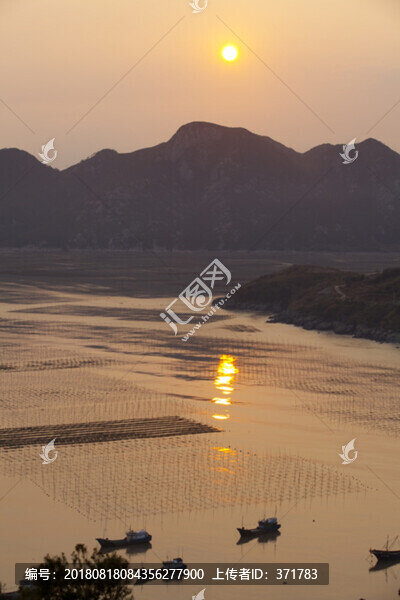 海島晚霞