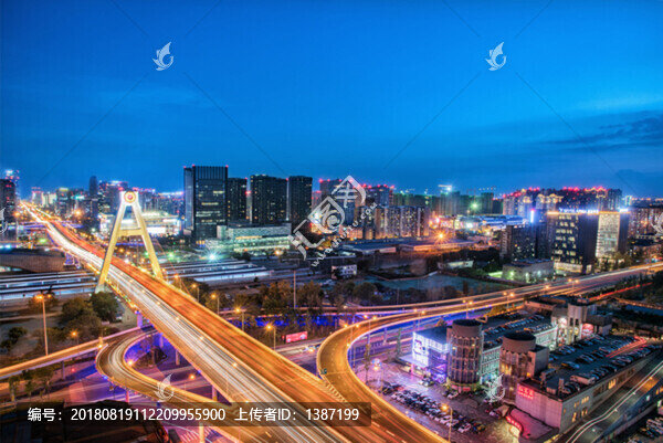 夜景車流