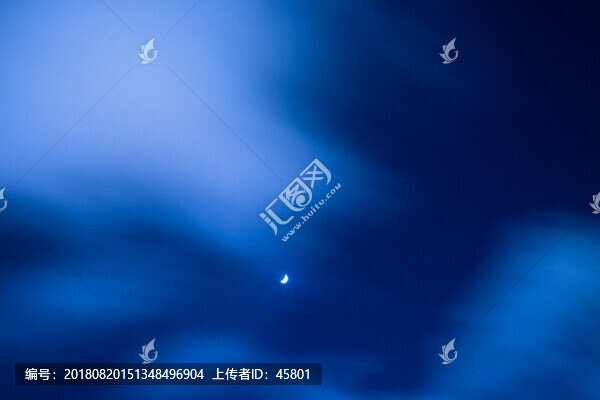 夜空月牙