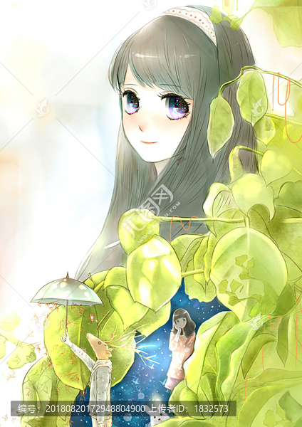 花朵女