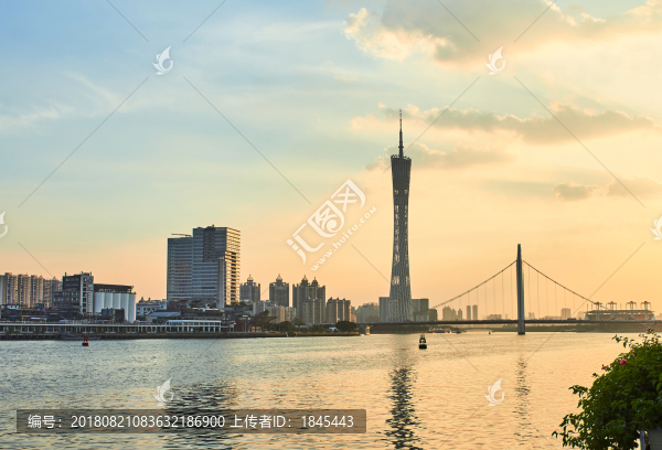 珠江落日