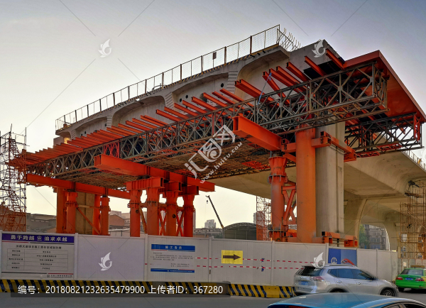 城市高架工地