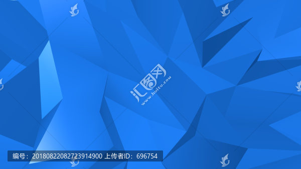 藍色幾何多邊形科技背景