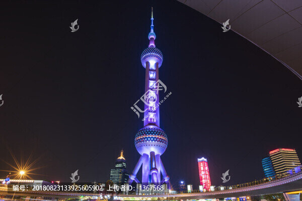 上海東方明珠夜景