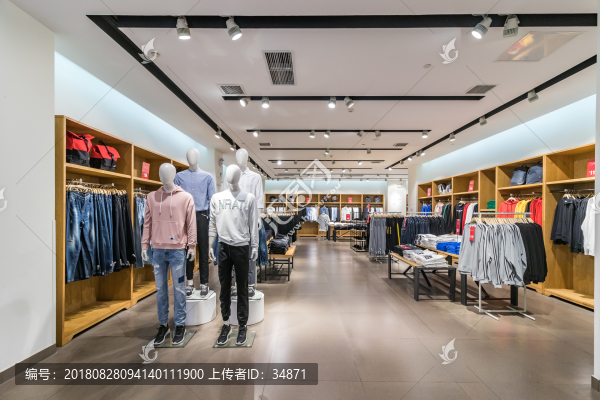 高檔服裝店內(nèi)景