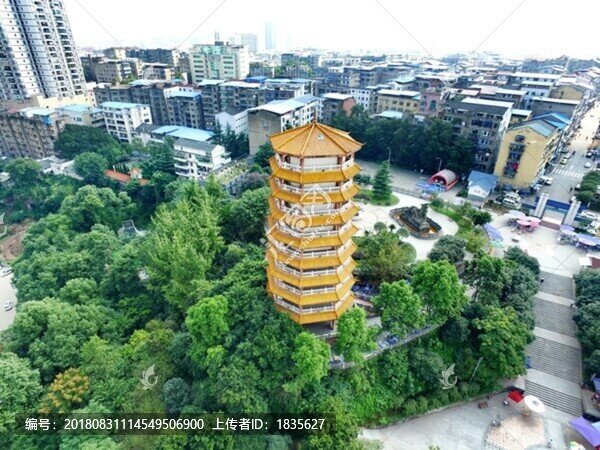 航拍定遠(yuǎn)塔