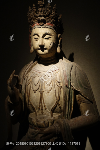 北齊菩薩像局部
