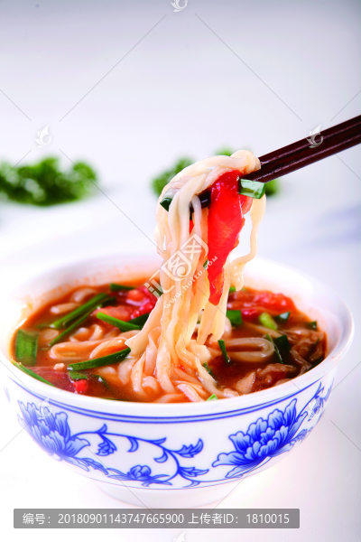 手工素湯面