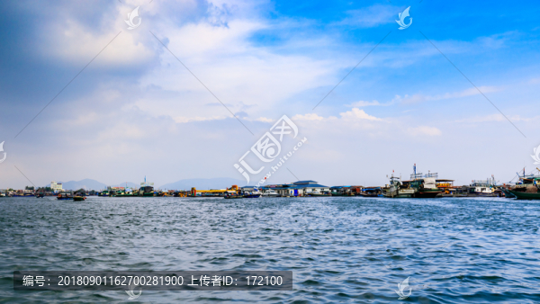 中國海南南灣猴島漁排