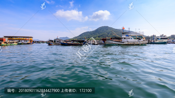 中國海南南灣猴島漁排