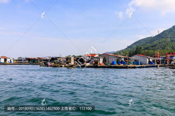 中國海南南灣猴島漁排