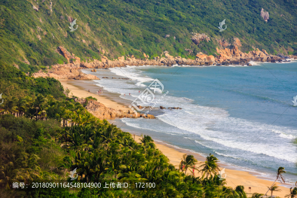 中國(guó)海南南灣猴島七彩沙灘