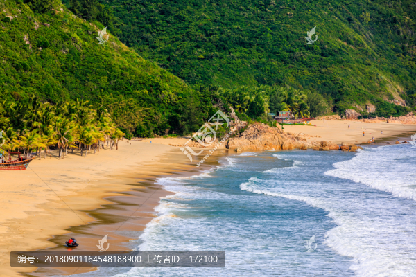 中國(guó)海南南灣猴島七彩沙灘