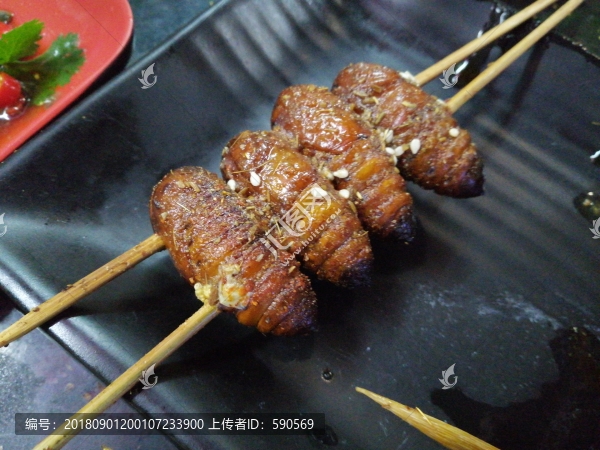 烤蠶蛹