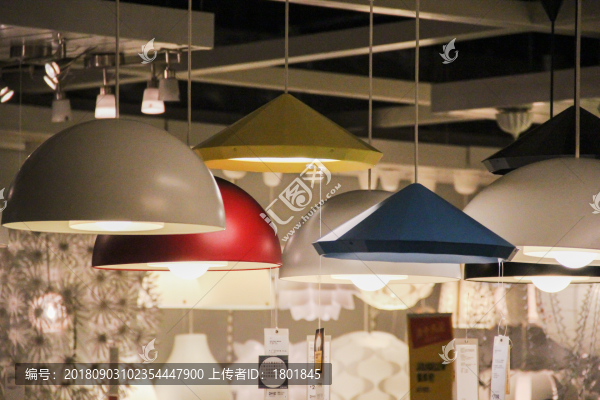 宜家燈具陳列展示