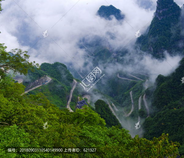 天門山全景圖