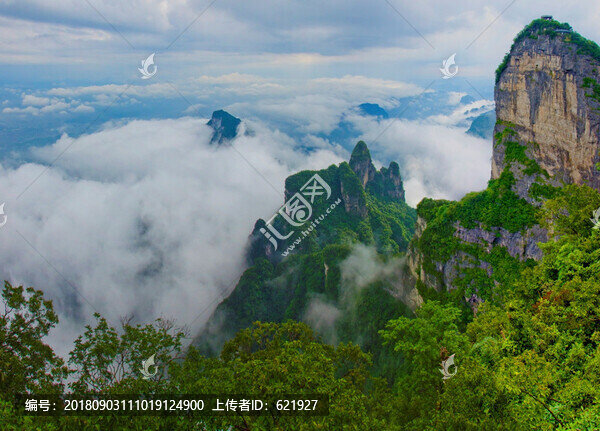 天門山全景圖