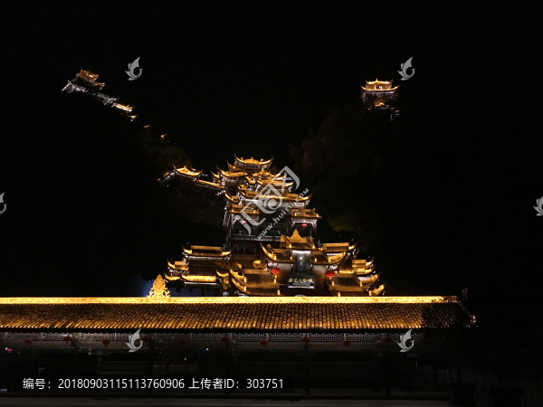 蚩尤九黎城夜景