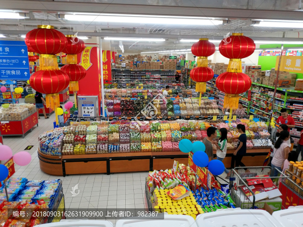 超市食品區(qū)