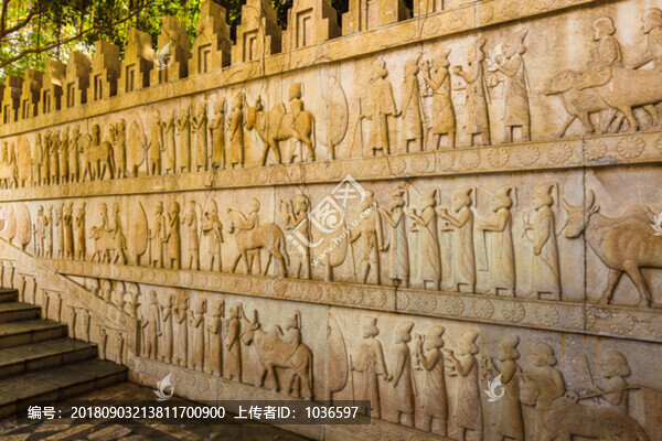 仿建的波斯波利斯大臺階
