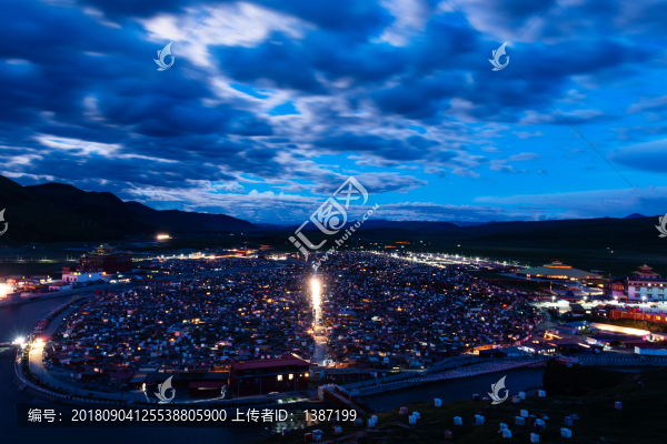 亞青寺黃昏