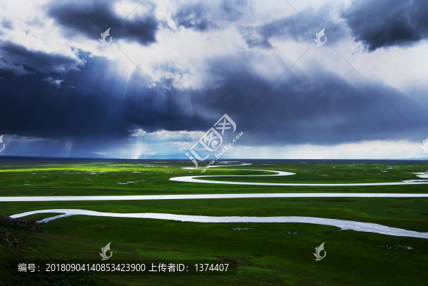 巴音布魯克草原九曲十八彎