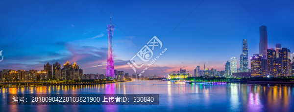 廣州夜景全景大畫幅