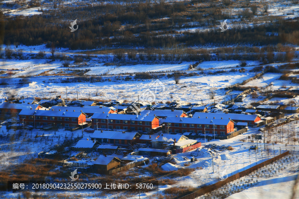 滿歸小鎮(zhèn)雪景