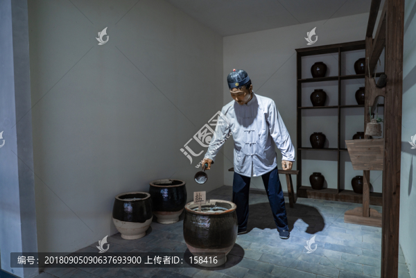 古代鹽店蠟像場(chǎng)景