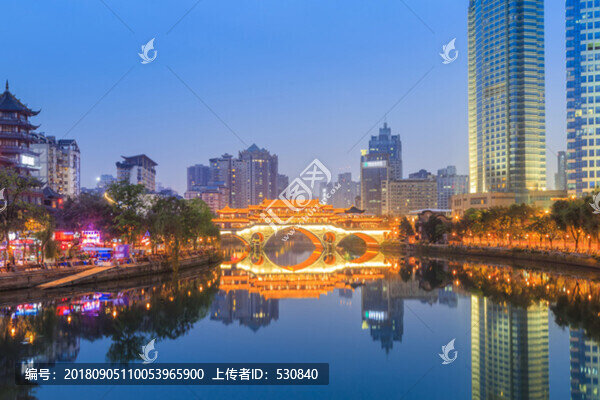 成都錦江夜景