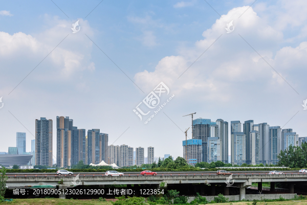 成都天府大道建筑群