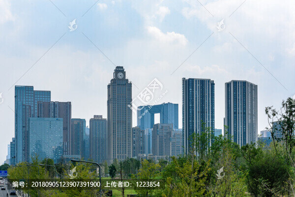 成都天府大道建筑群