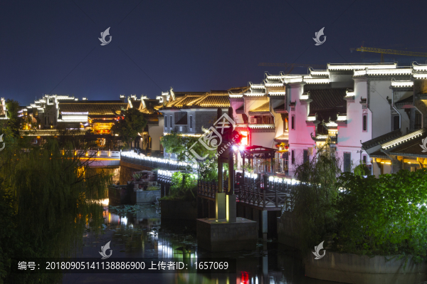 蕪湖鳩茲古鎮(zhèn)夜景