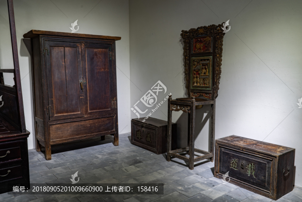 古代臥室家具生活場(chǎng)景