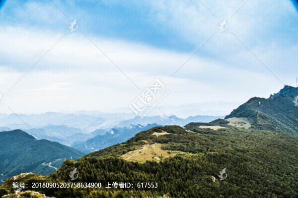 清晨百花山俯視圖