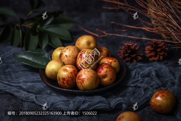 冬棗脆棗紅棗新鮮水果暗調(diào)大棗