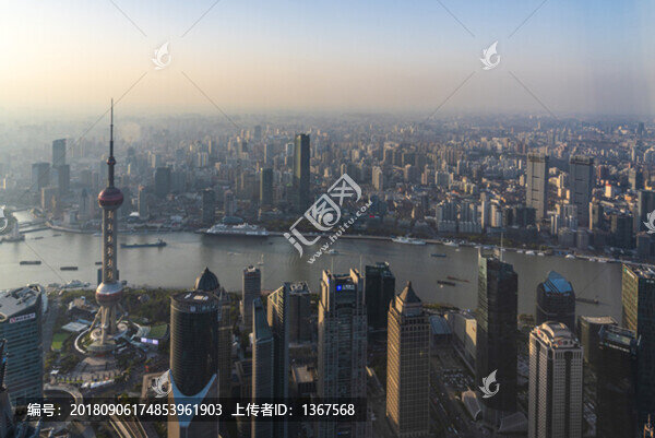 上海陸家嘴俯視