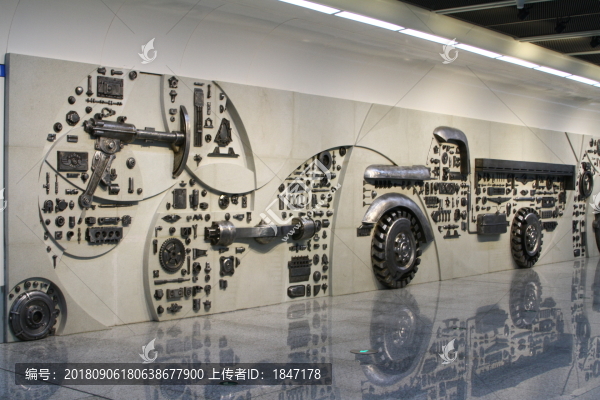 汽車零件浮雕