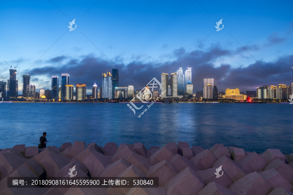 青島浮山灣夜景