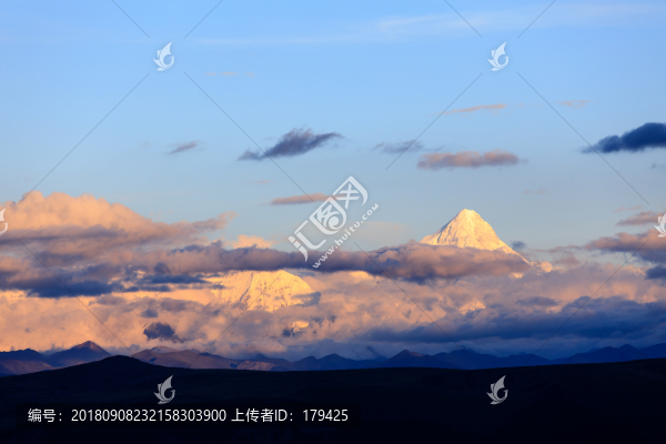 甘孜風(fēng)光黑石城遠眺貢嘎雪山